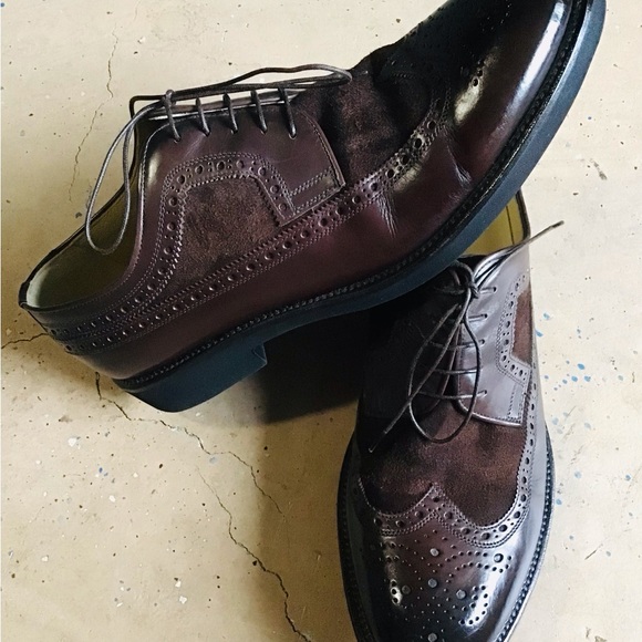 JENNIFER TATTANELLI Firenze Lace-up Leather &Suede Wingtip Shoes main image 10